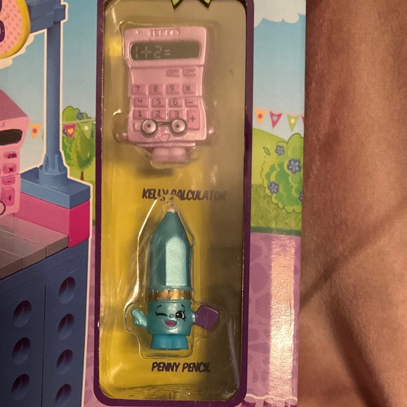 New Shopkins Kinstructions - Check Out Lane - 73 pcs Set -  Calculator & Pencil - Picture 2 of 8